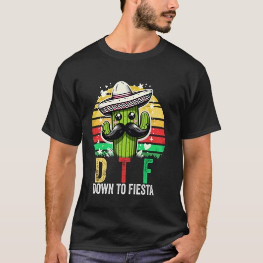 DTFでフィエスタへ メキシコのシンコデマヨ Tシャツ (正面)