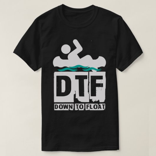 DTFダウンして浮動小数点へ Tシャツ (デザイン正面)