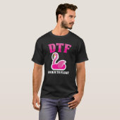 DTF川おもしろいが下に流れて浮き夏の浮動小数点 Tシャツ (正面フル)