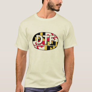 DTF都心のFrederickメリーランドの旗のワイシャツ Tシャツ