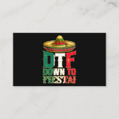 DTF Down To Fiesta Mexico Cinco de Mayoメンメキシコ 名刺 (正面)