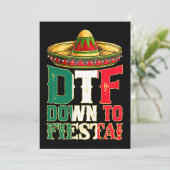 DTF Down To Fiesta Mexico Cinco de Mayoメンメキシコ 招待状 (スタンド正面)