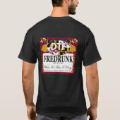 DTF Fredrunkメンズ暗闇のワイシャツ Tシャツ (裏面)