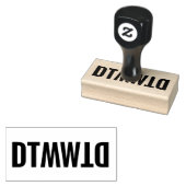 DTMWTDがスタンプを実行する操作を指示しない ラバースタンプ (押印)