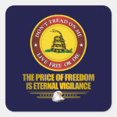 DTOM – 警戒 スクエアシール (正面)