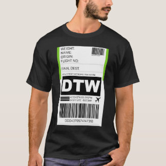 Dtwデトロイトミシガンメトロポリタンウェインカウンティ Tシャツ