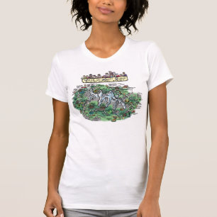 DUモンブランの漫画の地図-女性のTシャツ--を旅行して下さい Tシャツ