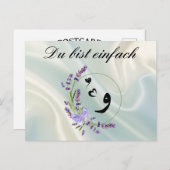 Du bist einfach "wow" ポストカード (正面/裏面)