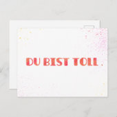 *Du bist toll.* Grußkarte Einfach so シーズンポストカード (正面/裏面)