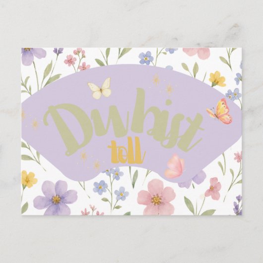 Du bist toll – Postkarte zum Verschenken ポストカード (正面)