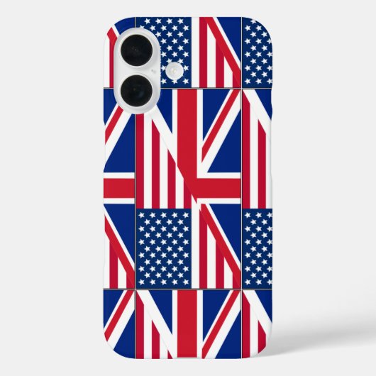 Dual Citizen American & British Flag Case-Mate iPhoneケース (裏面)