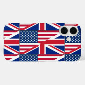Dual Citizen American & British Flag Case-Mate iPhoneケース (裏面 (横))