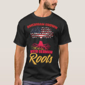 Dual Citizenship America Germany Flag Roots German Tシャツ (正面)