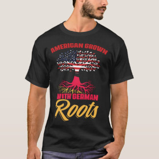 Dual Citizenship America Germany Flag Roots German Tシャツ
