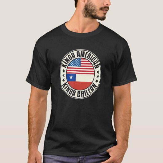Dual Citizenship American Chilean Chile Usa Flag C Tシャツ (正面)