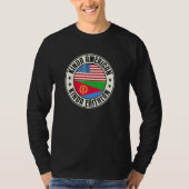 Dual Citizenship American Eritrean Eritrea Usa Fla Tシャツ (正面)