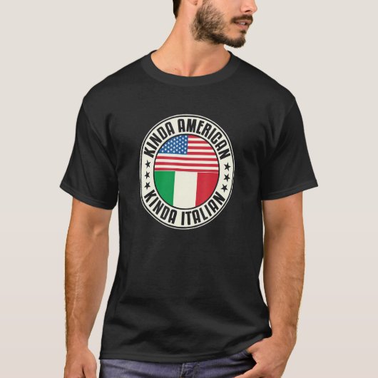 Dual Citizenship American Italian Italy Usa Flag I Tシャツ (正面)