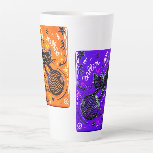 Dual Color Cat   カフェラテマグ (正面)