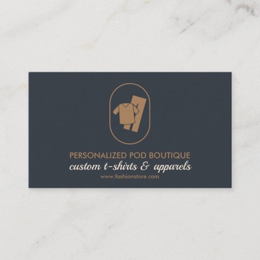 Dual Color Heat Transfer Vinyl Apparel Clothing 名刺 (正面)