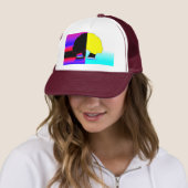 Dual Color Profile – Modern Art Trucker Cap キャップ (インサイチュ)