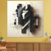 Dual Geometric Profile キャンバスプリント (インサイチュ (リビング))