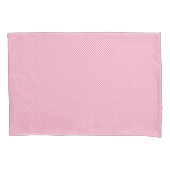 Dual images of a rectangular pink gingham-patterne 枕カバー (正面)