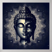 Dual Nature Buddha Mandala - Cosmic Zen Enlighten ポスター (正面)