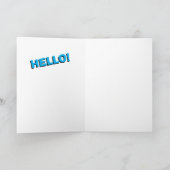 「Dual Pigons」のHELLOグリーティングカード 招待状 (内部)