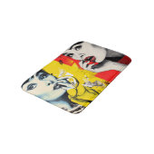 Dual pop art portrait バスマット (アングル)