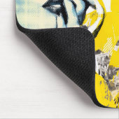 Dual pop art portrait  マウスパッド (コーナー)