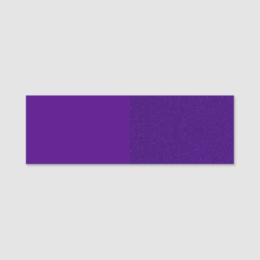 Dual Purpleグリッターカスタムクラシック名タグ 名札 (正面)