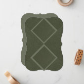 Dual Realm Flat Note Card - Forest Obsidian ノートカード (正面/裏面インサイチュ)