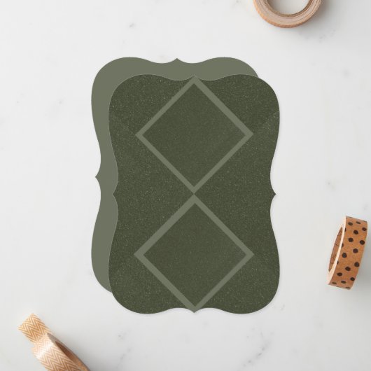 Dual Realm Flat Note Card - Forest Obsidian ノートカード (正面/裏面インサイチュ)