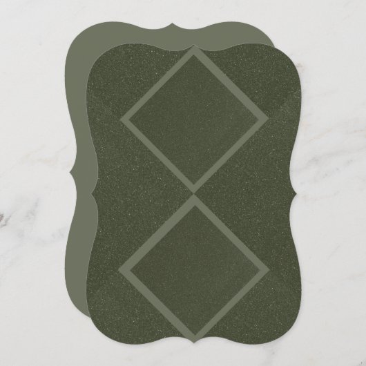 Dual Realm Flat Note Card - Forest Obsidian ノートカード (正面/裏面)