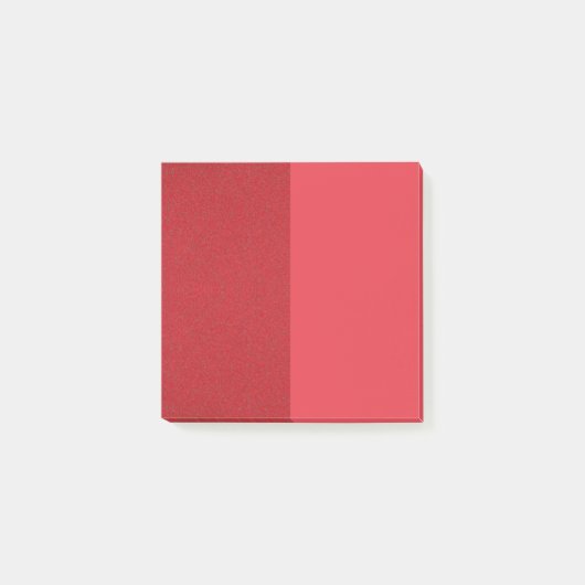 Dual-Sided Red Textured Square Post-It®ノート ポストイット (正面)