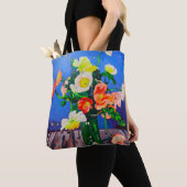 Dual-sided tote Icelandic Poppies トートバッグ (クローズアップ)