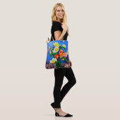 Dual-sided tote Icelandic Poppies トートバッグ (モデル)