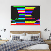 Dual Spectrum Silhouette Canvas キャンバスプリント (インサイチュ (寝室))
