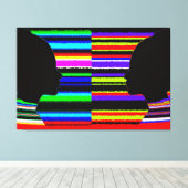 Dual Spectrum Silhouette Canvas キャンバスプリント (インサイチュ (ウッドフロア))