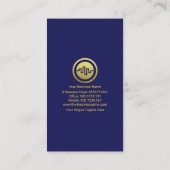 Dual Tone Stock Index Wave Financial Planning 名刺 (裏面)