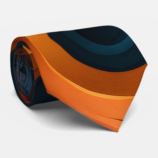 Dual-Tone Swirls Pattern ネクタイ (ロール)