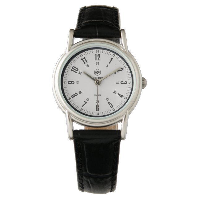 Dualis 24 Minimalist Analog Watch 腕時計 (正面)
