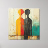 Duality – Abstract Figures of Light and Shadow キャンバスプリント (正面)