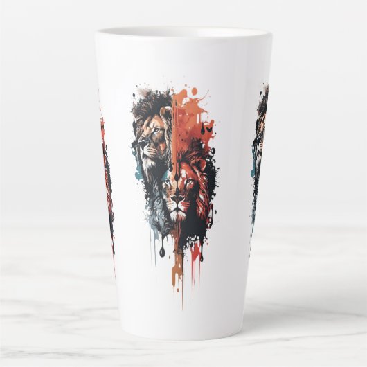 Duality of the King Split Reign Crowned by Contras カフェラテマグ (正面)