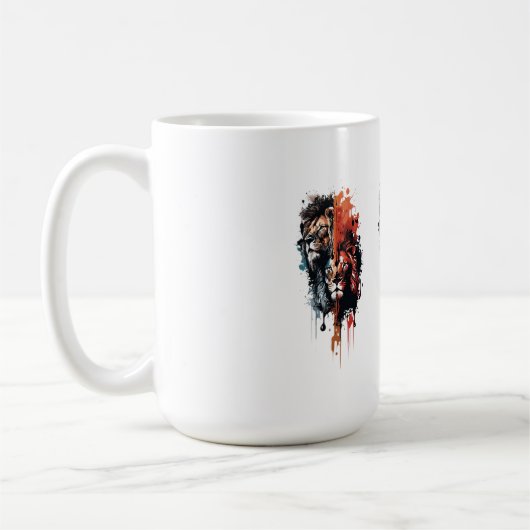 Duality of the King Split Reign Crowned by Contras コーヒーマグカップ (左)