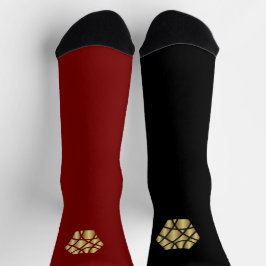 Duality Socks – Red & Black ソックス