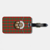 DuartのタータンチェックおよびSporranの一族MacLean ラゲッジタグ (裏面横)