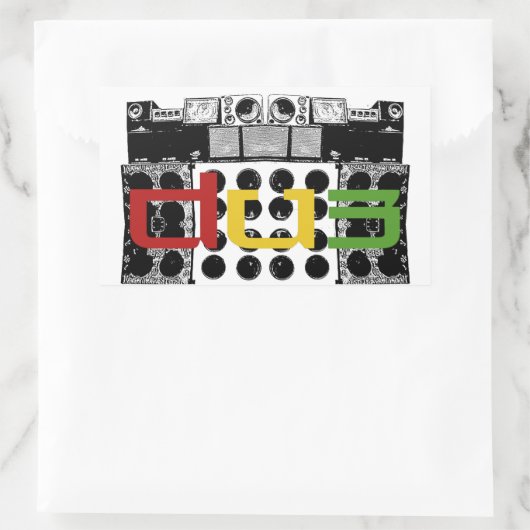 dub soundsystem Sticker 長方形シール (バッグ)
