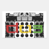 dub soundsystem Sticker 長方形シール (正面)
