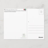 Dubai Desert, UAE Travel Postcard ポストカード (裏面)